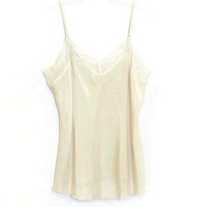 Johnny Was / 4 Love & Liberty Ivory Silk Short Slip Camisole XS Like New